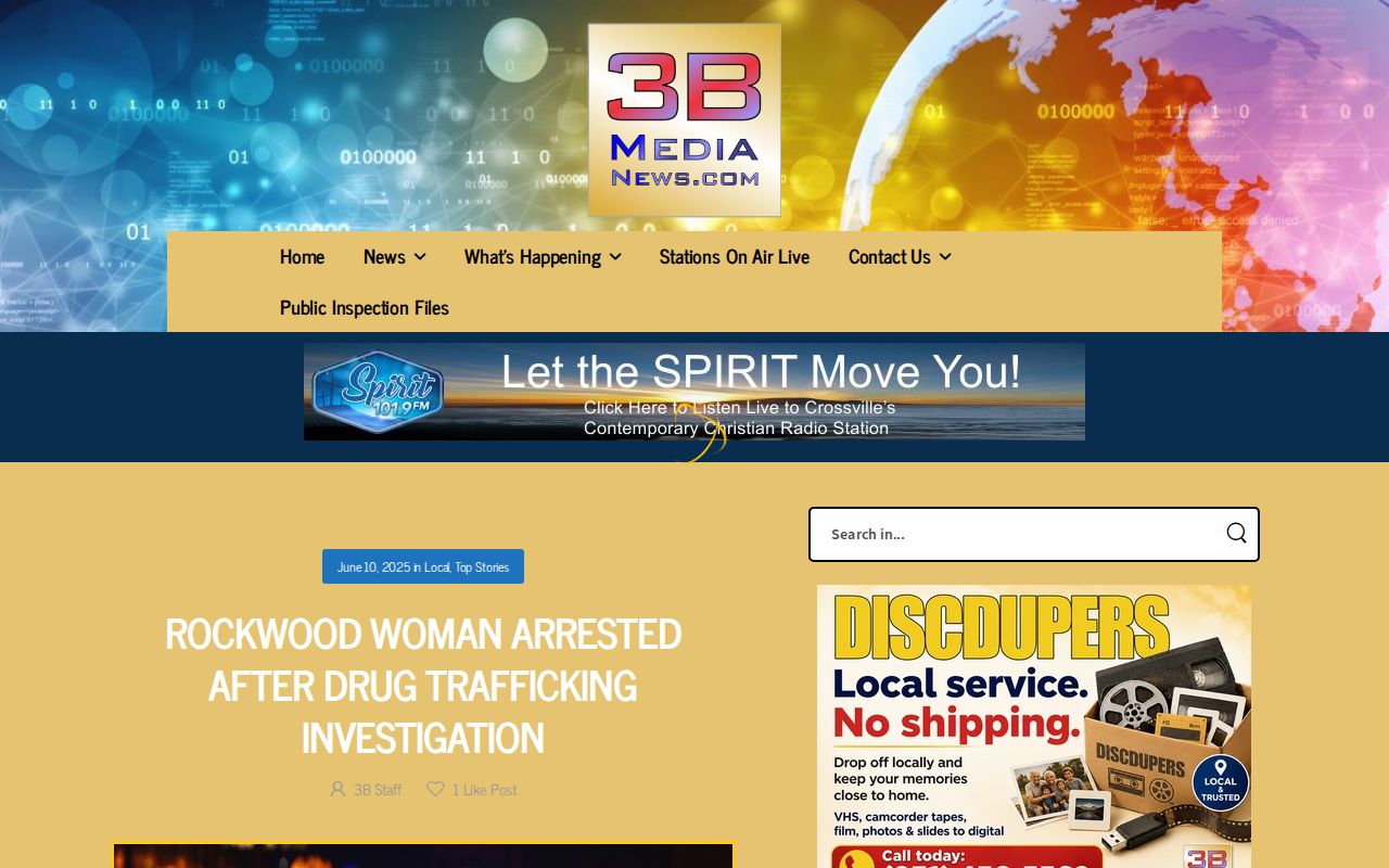 Rockwood arrest news report in Roane County
