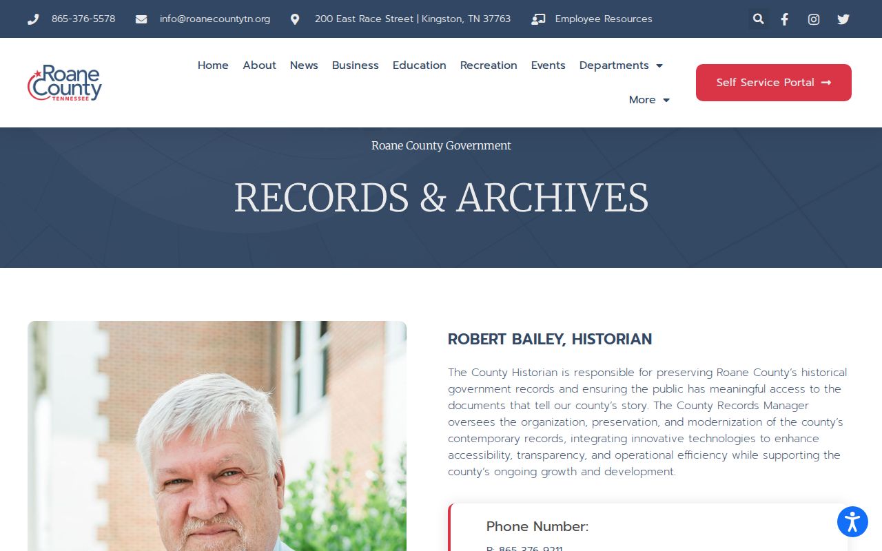 Roane County arrest record archives information